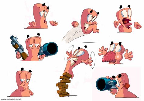 Worms 3D GameCube Screens and Art Gallery - Cubed3 Gas Mask Art, Sick Tattoo, Disney Cartoon Characters, Cute Sketches, Pop Culture Art, Cartoon Character Design, Graphic Design Tutorials, Cool Art Drawings, Character Creation