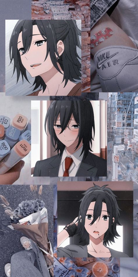 Miyamura, from Horimiya, blue and blush aesthetic wallpaper Miyamura Astethic, Miyamura Izumi Aesthetic, Miyamura Izumi Wallpaper Aesthetic, Miyamura Wallpaper Aesthetic, Blush Aesthetic Wallpaper, Horimiya Miyamura Wallpaper, Horimiya Aesthetic Wallpaper, Miyamura Aesthetic, Anime Keyboard Wallpaper