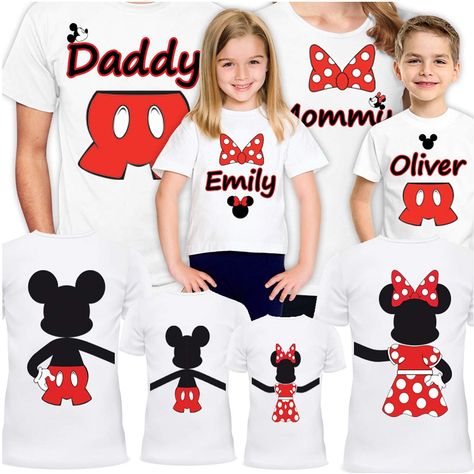 PRICES MAY VARY. Pull On closure Machine Wash Set of 4 Disney Family Shirt Please write sizes Men S to XXL, Women XS to XL and ages for Children Boy and Girl Designs are different so please write girl or boy on customization (Example: Girl 2 yrs or Boy 5 yrs) For set of 3-5-6 etc. please search for ASIN: B07K8TMWC9 High Quality Circular Knit (vortex), Blend Fabric For Long Lasting Vivid Colors And Fit. You Can Wash & Dry As You Like. Double-Needle Stitching on Sleeves and Bottom. Disney Family S Disney Birthday Shirt, Disney Family Shirts, Disney Family Vacation Shirts, Matching Family T Shirts, Matching Tshirts, Matching Disney Shirts, Disney Family Vacation, Mommy Shirts, Daughters Shirt