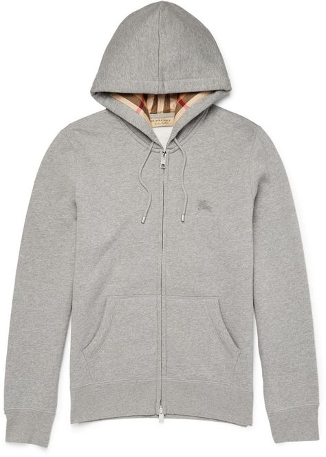 Burberry Slim-Fit Cotton-Blend Jersey Zip-Up Hoodie Mens Designer Hoodies, Designer Hoodies, Jersey Sweatshirt, Mens Designer Fashion, Zip Up Hoodies, Burberry Men, Slim Fit Men, Zip Up Hoodie, Mr Porter