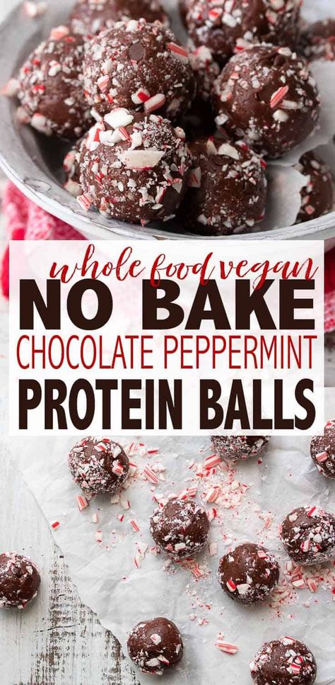 Healthy Christmas Protein Balls, Healthy Christmas Energy Balls, Healthy Peppermint Recipes, Protein Holiday Treats, Holiday Energy Balls, Christmas Sweets Healthy, Healthy Christmas Treats Clean Eating, Healthier Holiday Treats, Holiday Desserts Healthy