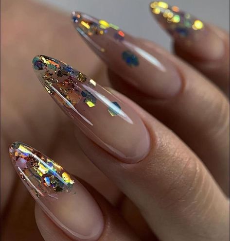 Ongles Beiges, Shiny Nails, Dipped Nails, Fancy Nails, Chic Nails, Dope Nails, Stiletto Nails, Cute Acrylic Nails, Almond Nails