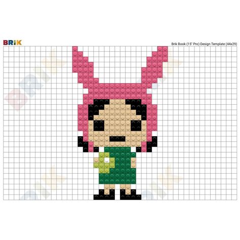 Perler Bead Patterns Bobs Burgers, Bobs Burgers Pixel Art, Bobs Burgers Perler Beads, Bobs Burgers Cross Stitch, Blanket Squares, Bead Templates, Rave Kandi, Perler Designs, Perler Ideas