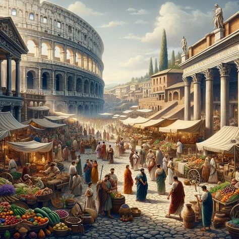 Roman Empire Art, Salad Board, Roman Bath House, Medieval Towns, Roman Painting, The Coliseum, Russian Architecture, Roman City, Roman Baths