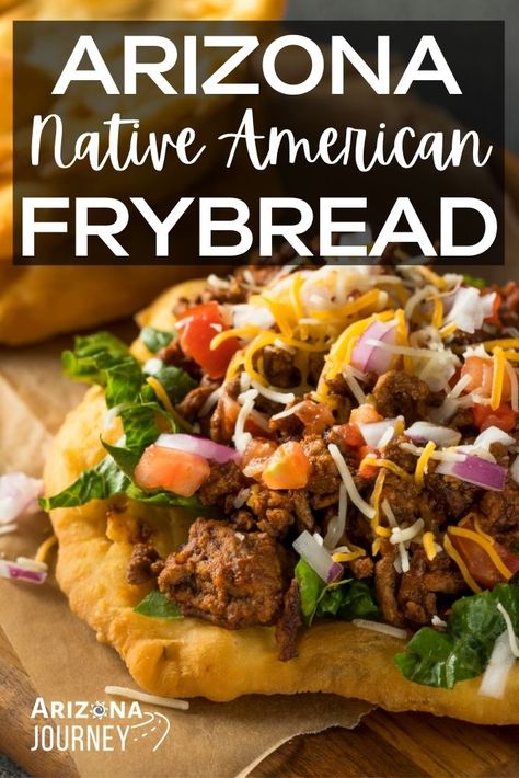 Native American Food Recipes Authentic, Indian Taco Recipes, Native American Fry Bread, North American Food, Navajo Tacos, Arizona Food, Indian Tacos, Southwest Travel, Native American Food