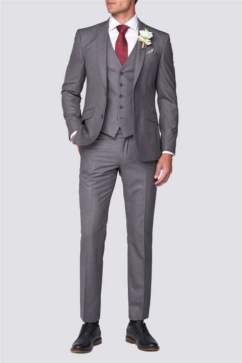 Mens Wedding Attire Grey, Grey Tux Wedding, Grey Tux, Formal Wedding Suit, Grey Suit Wedding, Stylish Mens Suits, Formal Dress Code, Mens Wedding Attire, Grey Suit Jacket