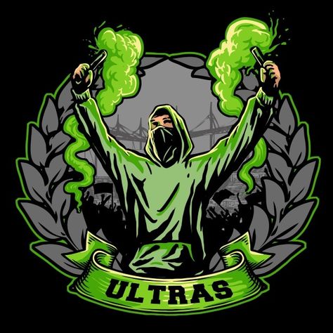 green,hooligan,ultras,soccer,supporter,gangster,gang,vandal,smoke bomb,flare,smoke,casual,football,hoodie Soccer Backgrounds, Football Tattoo, Club Brugge, Ultras Football, Logo Design Free Templates, Soccer Logo, Casual Art, Geniale Tattoos, Game Logo Design