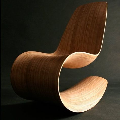 bent plywood Design Interior Modern, Wooden Toys Plans, Unique Chair, Funky Furniture, Chaise Design, Skagen, Cool Chairs, Wooden Chair, Interior Furniture