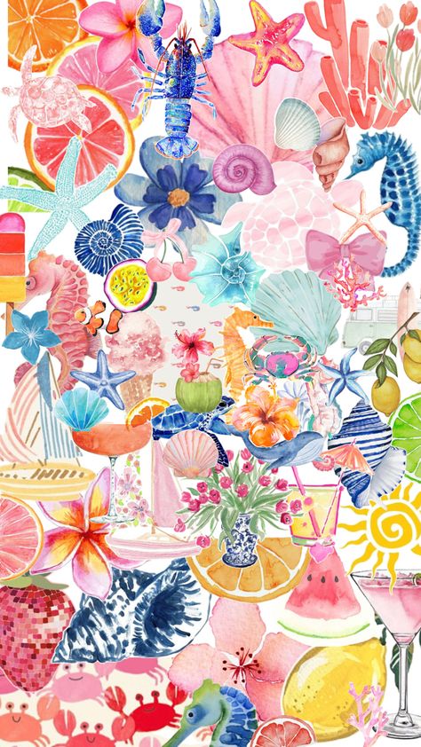 Summer Wallpaper Phone, Summer Widgets, Summer Beach Wallpaper, Iphone Wallpaper Preppy, Summer Wallpapers, Coastal Wallpaper, Cute Summer Wallpapers, Wallpaper Iphone Summer, Iphone Wallpaper Images