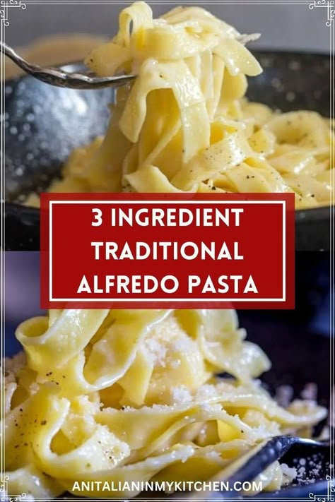 Authentic Alfredo, Parmesan Fettuccine, Fettucini Alfredo Recipe, Fetuccini Alfredo, Recipes For Dinner Pasta, Fettuccine Recipes, Fettuccine Noodles, Dinner Party Dishes, Pasta Recipes Alfredo