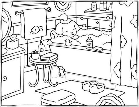 Coloring Page Aesthetic, Cute Coloring Pages Aesthetic, Bobbie Goods Coloring Pages, Bobbie Goods Coloring, Preppy Painting, Learning Art, Bobbie Goods, Print Outs, Bear Coloring Pages