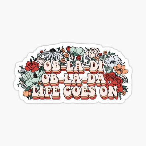 Pegatinas: The Beatles | Redbubble Beatles Music, Music Stickers, Life Goes On, Printable Stickers, Laptop Stickers, The Beatles, Sticker Design, Sell Your Art, Vinyl Decal Stickers