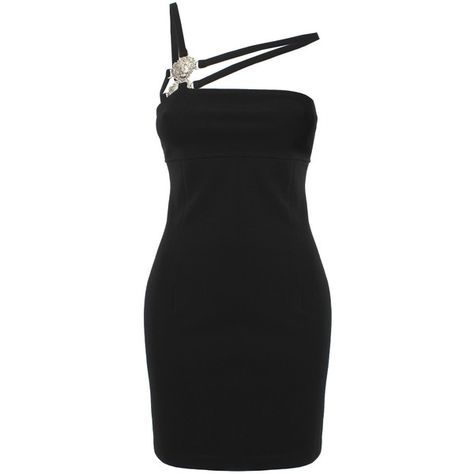 Versus Versace Asymmetric Cut Out Mini Dress (8,710 MXN) ❤ liked on Polyvore featuring dresses, versace, cut out cocktail dresses, asymmetrical mini dress, cut out mini dress, cutout dress and mini dress Versace Black Mini Dress, Chanel Black Dress, Versace Black Dress, Black Versace Dress, Rock And Roll Dresses, Versace Mini Dress, Dresses Versace, Short Black Cocktail Dress, Black Strappy Dress