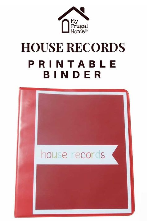 Organize House, Home Organization Binders, Printable House, Household Notebook, Office Organization At Work, Home Binder, Organizing Paperwork, Home Management Binder, Dollar Store Organizing