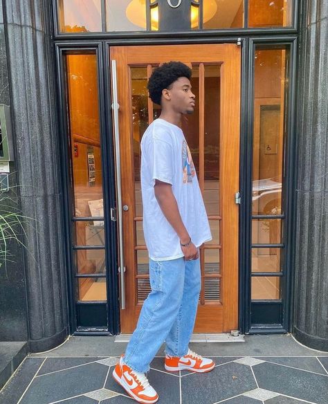 streetwear outfit Ucla Dunks Outfit Men, Syracuse Dunks Outfit Men, Nike Dunk Orange Outfit, Orange Dunks Outfit Men, Dunk Outfits Mens, Men’s Dunks Outfits, Orange Shoes Outfit Men, Dunk Outfit Man, Dunks Outfits Men