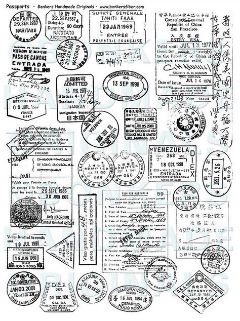 passports rubber stamp sheet | Flickr - Photo Sharing! Passport And Visa, Rubber Stamping Cards, Journal Elements, Travel Stamp, Henna Night, Passport Stamps, Great Backgrounds, Scrapbook Stickers Printable, Postal Stamps