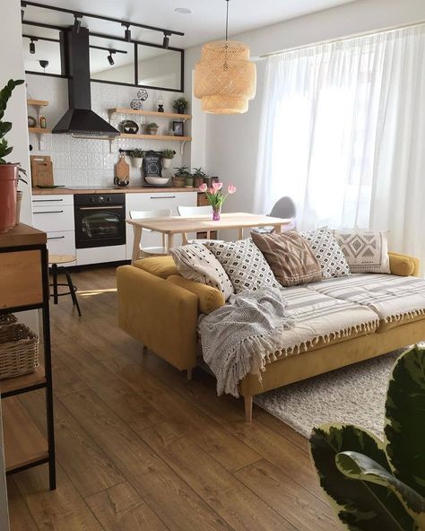 Studio Apartment Living, Deco Studio, Home Decor Ideas Living Room, Small Apartment Living, Ideas Living Room, Small Studio, Decor Home Living Room, Apartment Inspiration, Living Room Decor Apartment