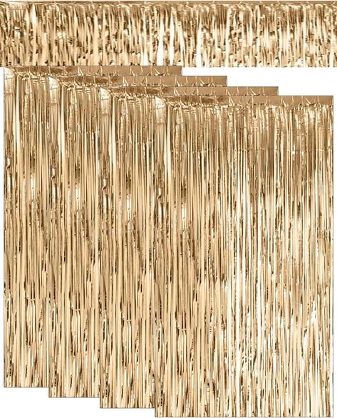 Amazon.com: NIACONN 5 Packs Black Tinsel Fringe Photo Backdrop Metallic Foil Fringe Curtains Door Streamers for Birthday Party Decorations (Black / 3.3 ft x 6.6 ft) : Home & Kitchen Fringe Photo Backdrop, Door Streamers, Streamer Decorations, Fringe Curtains, Curtains Door, Fringe Backdrops, Bachelor Parties, Curtain Fringe, Metallic Foil