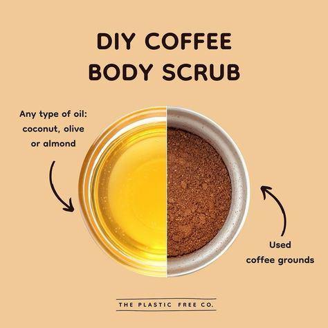 Did you know that you can make an easy DIY coffee scrub from used coffee grounds? ☕️ ⠀⠀⠀⠀⠀⠀⠀⠀⠀ You don’t need to buy anything to make it, just use what you already have at home 🙌 ⠀⠀⠀⠀⠀⠀⠀⠀⠀ 👉 Mix your dry used coffee grounds with any type of oil you have at home (olive, sunflower, or coconut oil) and you’re done. You just whipped up a zero-waste and budget-friendly coffee scrub 🌿💰 ⠀⠀⠀⠀⠀⠀⠀⠀⠀ Coffee scrub also has lots of benefits such as it’s antioxidant-rich, reducing cellulite, anti-inflamma... Diy Coffee Scrub, Coffee Scrub Benefits, Used Coffee Grounds, Coffee Scrub Diy, Ayurvedic Recipes, Coffee Body Scrub, Uses For Coffee Grounds, Coffee Scrub, Fall Scents