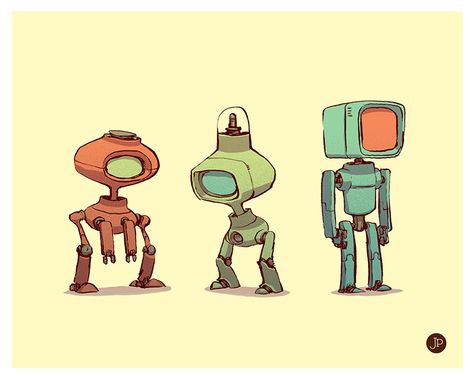 DRAWINGS by Jake Parker » New Reward Levels Added — Kickstarter Jake Parker Robot, Sketches Cartoon, Jake Parker, Robot Sketch, Concept Sketches, Character Design Cartoon, Sketchbook Project, Robot Illustration, Retro Robot