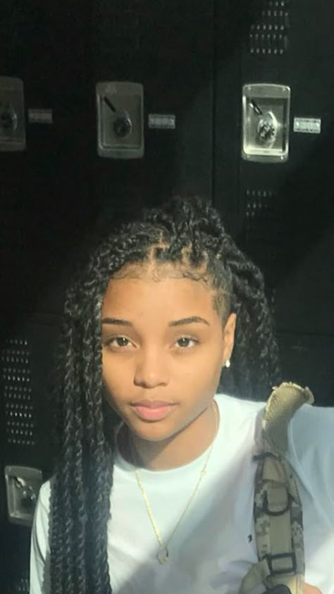 Stud With Braids, Braids For Studs, Studs Hairstyles Braids, Tomboy Braids, Twists Extensions, Studs Hairstyles, Beauty Head Shots, Swag Hairstyles, Hair Shopping