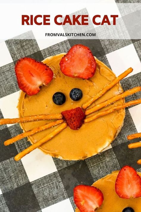 Mouse Themed Snacks, Stellaluna Crafts, Snack Crafts, Pancake Ideas, Rice Cake Snacks, Cake Cat, Theme Snack, Kids Food Crafts, Animal Snacks