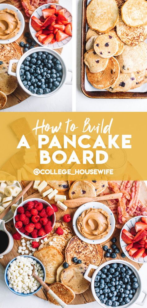 Pancake Charcuterie Board Ideas, Pancake Board Ideas, Staff Breakfast Ideas, Pancake Charcuterie Board, Brunch Boards, Sweet Charcuterie, Pancake Board, Cadbury Mini Egg Cookies, Pancake Bar