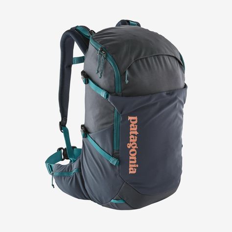 Patagonia Women's Nine Trails Hiking Backpack 26L Patagonia Bags, Climbing Outfit Woman, Climbing Outfits, Spring Hiking, Hiking Pack, Outdoor Backpacks, Hiking Women, Dry Bag, Water Repellent Fabric