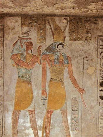 The Egyptian God Geb Geb Egyptian God, تاج محل, Ancient Thebes, Starověký Egypt, Egyptian Painting, Ancient Egypt Gods, Historical Illustration, Ancient Egyptian Gods, Egyptian God