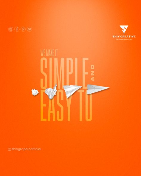 We Make it Simple and Easy to | Social media post | Shiv Creative
#socialmediaads #socialmediapost #brand #brandidentity #creativepost #socialmediapost #branding #brandingpost #socialmediabranding #shivcreative #shivgraphicdesigner Simple Social Media Post, Creative Social Media Post, Bajaj Finserv, Advert Design, Digital Advertising Design, Ads Creative Advertising Ideas, Social Media Agency, Canvas Learning, Creative Graphics