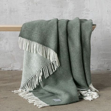 Scandi Throw Blanket, Green Throws, Bedroom Throw Blanket, Throw Blanket Green, Minimalist Palette, Woolen Throw, Alpaca Wool Blanket, Romantic Picnic, Dream Dorm