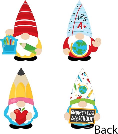 School Gnomes, Classroom Essentials, Teachers Diy, Diy Party Supplies, Gnomes Diy, Coordinating Patterns, Diy Classroom, Party Essentials, Cut Out Shapes