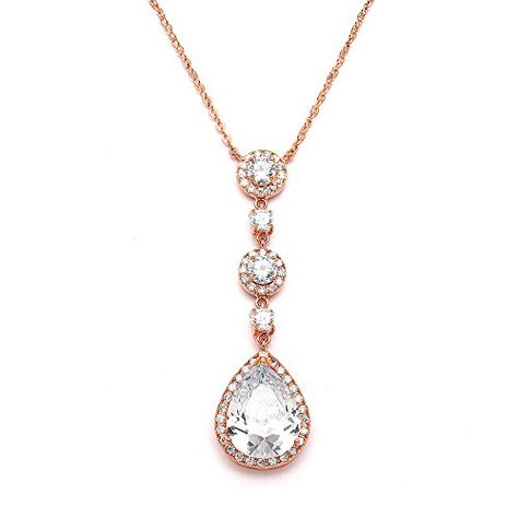 Mariell Rose Gold Blush Bridal Necklace Y-Style Pendant w... https://smile.amazon.com/dp/B00W8C60WU/ref=cm_sw_r_pi_dp_x_-iB5yb2YYE6H5 Blush Wedding Gown, Gold Necklace Wedding, Gold Bridal Necklace, Wedding Pendant, Necklace Rose Gold, Rose Gold Bridal, Cubic Zirconia Necklace, Jessica Biel, Drop Pendant Necklace