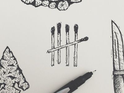 Underground Tattoo Ideas, Matchstick Drawing, Matchbox Drawing, Match Sketch, Matches Drawing, Tat Sketches, Match Stick Tattoo, Matchstick Tattoo, Matchbox Tattoo