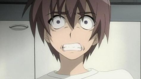 Keiichi Scared Anime Character, Scared Face Drawing, Scared Anime, Manga Mouth, Random Faces, Scared Face, Anime Face Drawing, How To Draw Anime Eyes, Best Anime Drawings