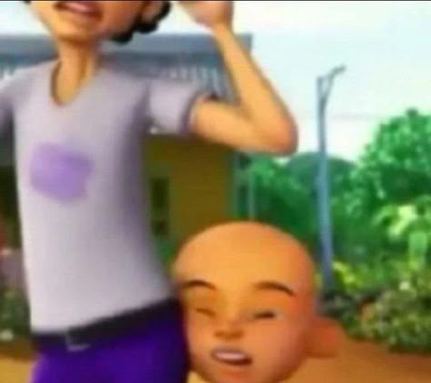 Upin Ipin Funny Face, Pp Meme, Draco Malfoy Fanfiction, Image Meme, Cute Jokes, Funny Profile, Jokes Pics, Meme Stickers, Funny Wallpaper