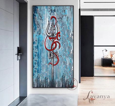 This Acrylic Paintings item is sold by LavanyaArtStudio. Ships from India. Listed on Nov 28, 2023 Three Gunas, Om Painting, Shiva Wall Art, Shiva Trishul, Wall Decor Indian, Om Art, Modern Indian Art, Indian Wall Art, Abstract Techniques