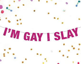 Gay Bachelor Party Ideas, Pride Banner, 2025 Ideas, Pride Party, Coming Out Party, Glitter Banner, Birthday Party Theme Decorations, Slay All Day, Bach Party