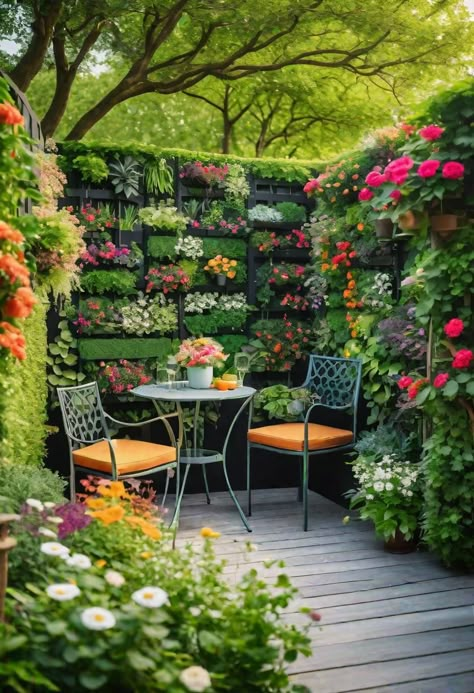 Flowers Around The House, Garden Flower Design, Fence Garden Ideas Backyards, Small Backyard Vegetable Garden Ideas, Fence Landscape Ideas, Fence Diy Ideas, Rental Garden Ideas, Garden Privacy Ideas, Plants Patio Ideas