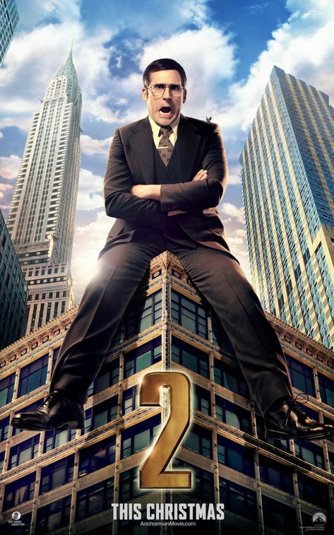 Anchorman 2 - Brick Tamland Anchorman Movie, New Movie Posters, Ron Burgundy, Movies 2014, Anchorman, Steve Carell, Movie Poster Art, Comedy Films, 2 Movie