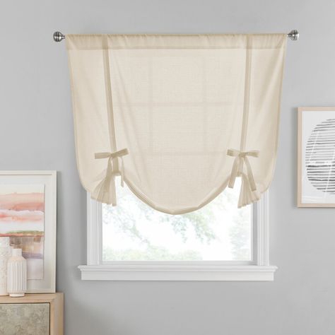 Eider & Ivory™ Naughton Room Darkening Tie-up Shade & Reviews | Wayfair Kitchen Breakfast Room, Pet Sofa Cover, Window Solutions, Hookless Shower Curtain, Sectional Covers, Bath Window, Tie Up Shades, Loveseat Covers, Recliner Cover