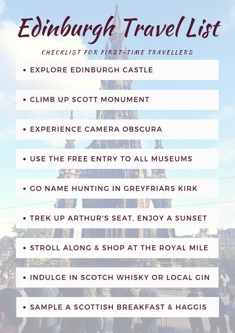 Travelling to Edinburgh for the first time? Make sure you don’t miss out on these experiences, a must for first-time travellers to the charmingly gothic capital city of Scotland. . . . #edinburgh #edinburghmustsee #edinburghtravel #edinburghtraveltips #edinburghcity #scotland #scotlandtravel #scotlandtraveltips #scotlandmustsee #travel #traveltips #travelblog #travelblogger #travelchecklist #checklist #fromthecornertable #traveltuckintalk Edinburgh Checklist, Trip To Edinburgh, Scotland Golf, England Vacation, Vacation Checklist, Edinburgh Travel, Scotland Vacation, 2024 Travel, Scotland Road Trip