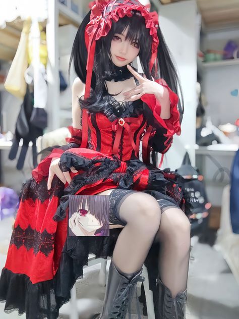 Astolfo Cosplay, Kurumi Cosplay, Tokisaki Kurumi, Anime Stories, Sailor Moon Art, Cosplay Dress, Pose Reference Photo, I Love Anime, Kawaii Girl