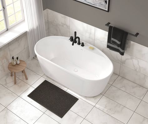 Eldora 5832 AcrylX Freestanding Center Drain Bathtub in White with White Skirt | Bathtub, Maax en-CA Bathroom Vision Board, Freestanding Soaker Tub, Soaker Bathtub, Main Bedroom Ideas, Kitchen Living Room Ideas, Standing Tub, Freestanding Tubs, Large Tub, Ideas Bathroom Decor