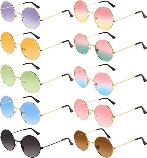 Click the link below for more information!!! Best rave sunglasses 2023!! 10 Color Choices: the John hippie sunglasses have metal frame; 10 Different sunglasses color: blue, orange, pink, purple, green, brown,pink yellow,pink green,pink blue,black,enough color choices to meet your needs Sunglasses Circle, Hippie Glasses, Hippie Sunglasses, Circle Glasses, Cheap Glasses, Eclectic Gifts, Circle Sunglasses, 60's Style, Product Promotion