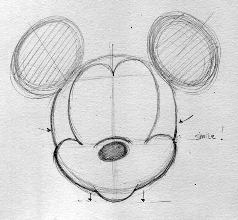 Draw Mickey Mouse, Disney Characters Mickey Mouse, Mouse Sketch, Cartoon Drawing Tutorial, Mouse Drawing, Mouse Art, Mickey Mouse Art, Disney Sketches, Disney Merchandise