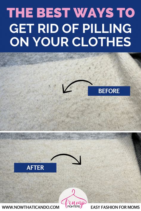 I tried the best ways to remove pilling from clothes and am showing you my favorites on this post! I also explain what pilling even is and how to prevent fabric from pilling in the future. Yes it's possible to get rid of pilling on your favorite sweaters and other clothes so they look like new again! Remove Pilling From Clothes, How To Remove Pilling From Sweaters, How To Get Rid Of Piling On Clothes, Pill Remover Clothes, Pilling On Clothes How To Remove, How To Remove Pilling From Clothes, How To Remove Pilling, Sweater Shaver, Capsule Wardrobe Outfits