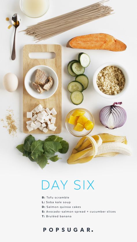 Day 6 Recipes: Clean-Eating Plan Clean Eating Plan, Quinoa Cake, Thai Chicken Curry, Salmon Quinoa, Clean Eating Plans, Aesthetic Wellness, Tofu Scramble, Healthy Food Delivery, Eating Plan