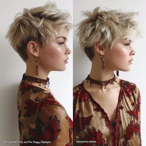 Edgy Pixie Hair, Pixie Hair Cuts, Hair Cuts And Styles, Thick Hair Pixie Cut, Tapered Pixie, Edgy Pixie Hairstyles, Hairstyles Pixie, Edgy Short Haircuts, Tapered Sides