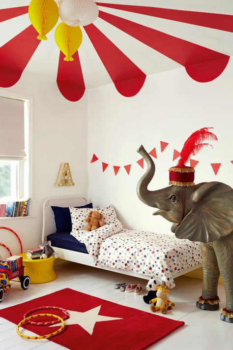 Circus Themed Bedroom, Circus Bedroom, Circus Room, Circus Nursery, Cool Kids Bedrooms, Kids Bedroom Inspiration, Kids Bedroom Designs, Kids Bedroom Design, Kids Room Inspiration